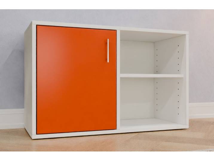 Büro Sideboard nach Maß - RAL 2009 Verkehrsorange - 59x92x40cm - Individuell konfigurieren