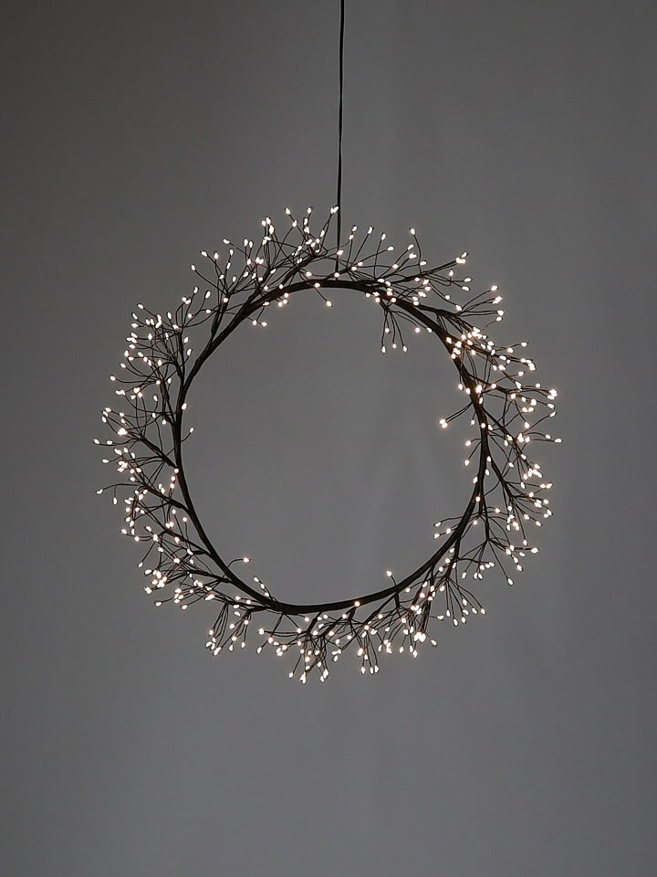 AM Design LED Kranz in Schwarz - Ø 45 cm - onesize