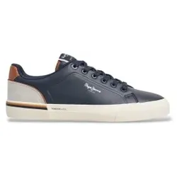 Pepe Jeans für Herren. PMS300011 Turnschuhe Kenton Campus navy (46), Wohnung, Schnürsenkel, Lässig, Marine