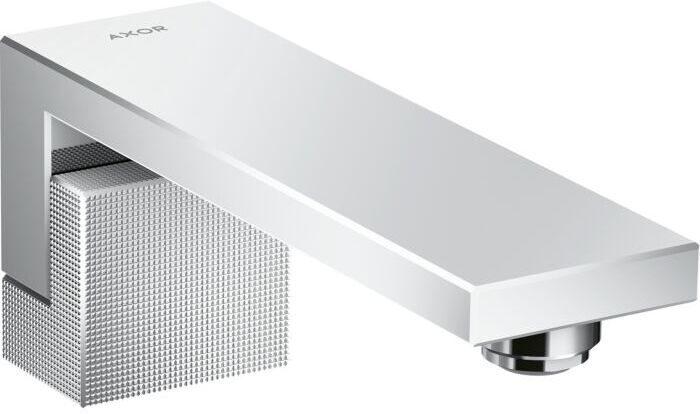 Hansgrohe Axor Edge Wanneneinlauf 46411000 Ausladung 190mm, Wandmontage, Diamantschliff, chrom