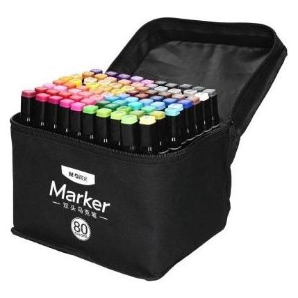 M & G Doppelseitiger Kunstmarker in 80 M&G-Farben (80x) (47595020)