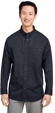 Harriton M585L Men's Advantage IL Workshirt in Black size Small   Cotton/Polyester Blend