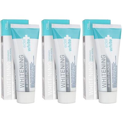Edelwhite Antiplaque+White x3 3x75 ml Zahnpasta