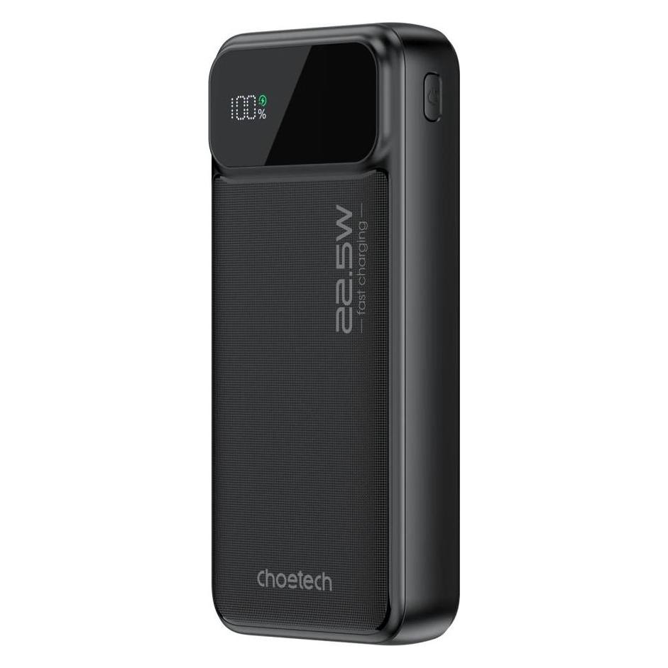 Choetech Powerbank B729 20000mAh 22.5W PD USB-A / USB-C - black (20000 mAh, 74 Wh) (01.01.04.XX-B729-ACBK)