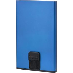 Samsonite Kreditkartenetui Alu Fit Slide-Up Case, Aluminium, für 6 Karten, blau, mit RFID Schutz