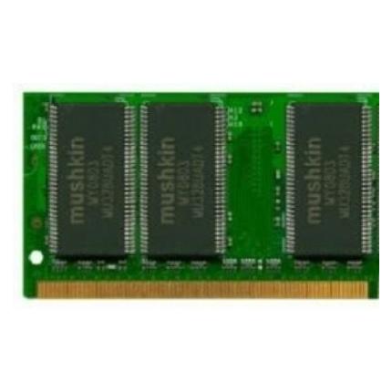 Mushkin 512 MB PC2100 DDR SODIMM, 0,5 GB, 1 x 0.5 GB, DDR, 266 MHz, Grün (266 MHz, DDR-RAM, SO-DIMM) (991660)