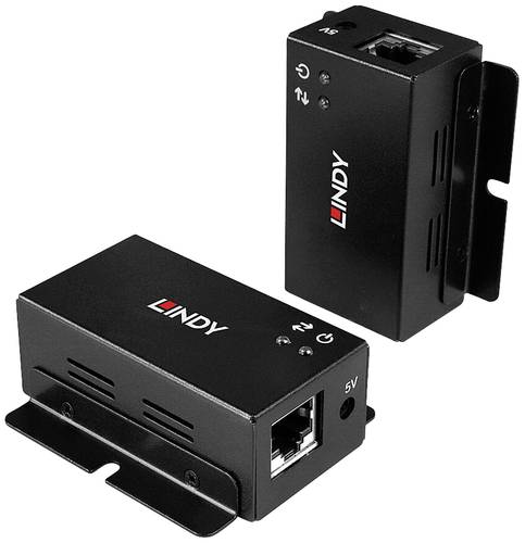 LINDY 2 Port USB 2.0 Cat.6 Extender USB-A (USB 2.0) USB Extender über Netzwerkkabel RJ45 50m