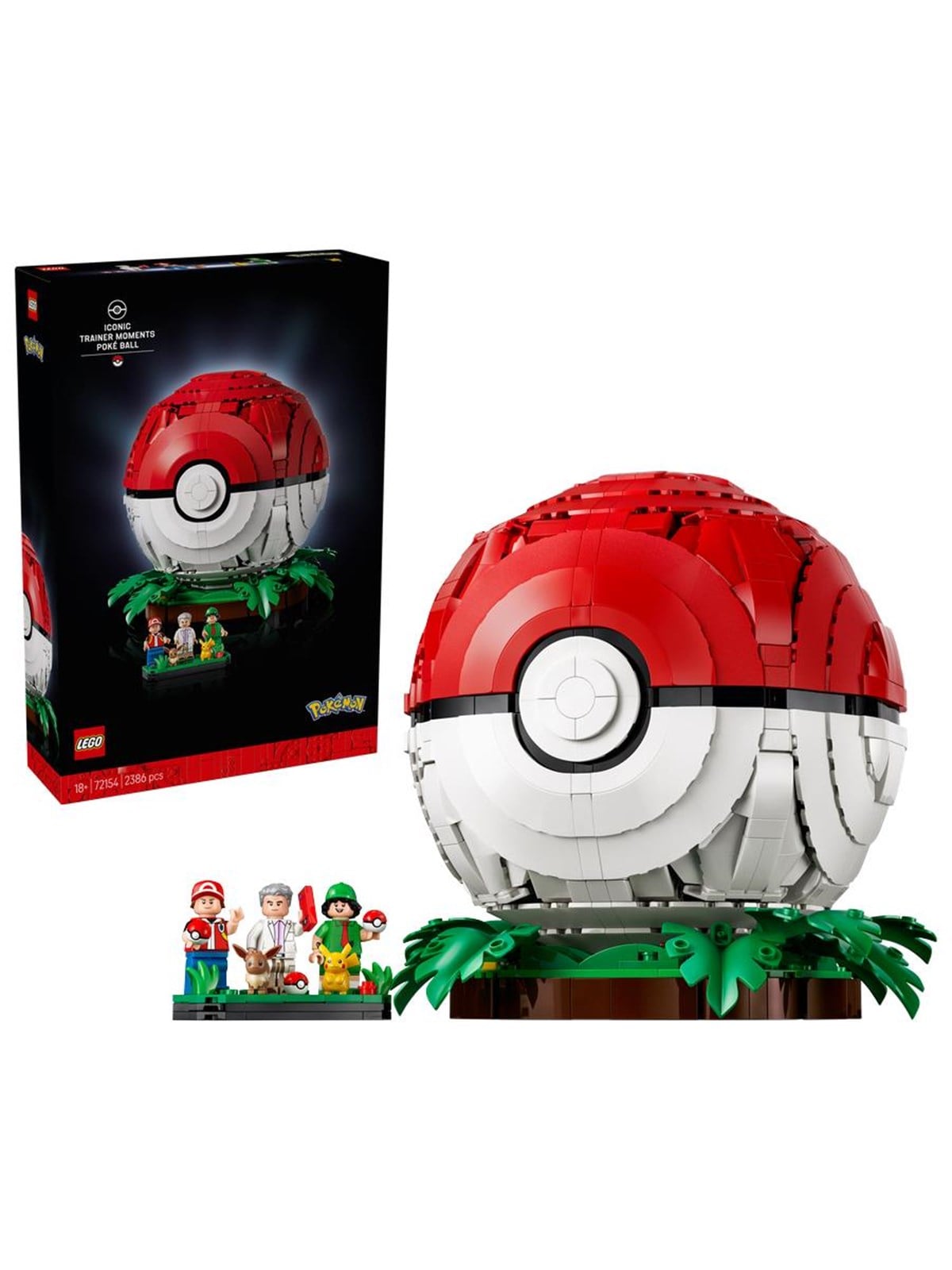 LEGO Pokémon 72154 Pokéball mit Beeindruckenden Trainermomenten