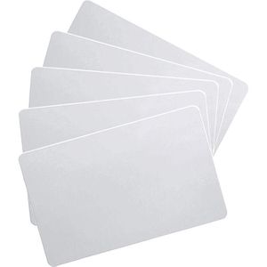 Evolis Plastikkarten Badgy, PVC, blanko, weiß glänzend, CR80 Format, 85,6 x 54 x 0,5mm, 100 Stück