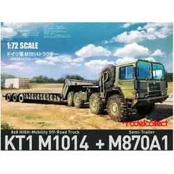 Modelcollect German MAN KAT1M1014 8*8 HIGH-Mobility off-road truck with M870A1 semi-trailer