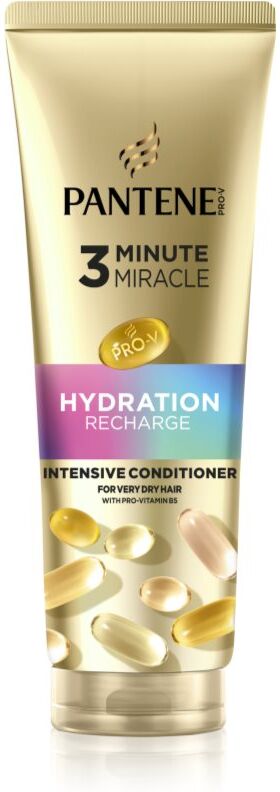 Pantene 3 Minute Miracle Hydration Recharge après-shampoing intense pour cheveux très secs 220 ml