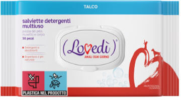 LOVEDI Lovedì Salviette Detergenti Multiuso 30PZ TALCO