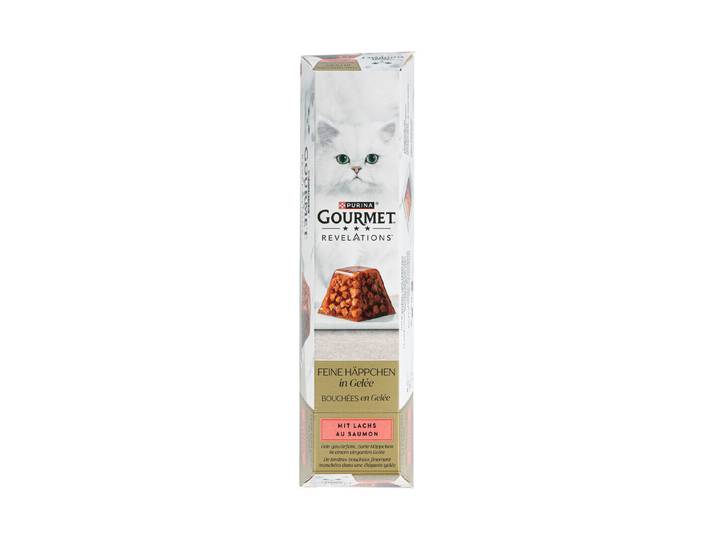 Gourmet Revelations Katzenfutter in Gelée Lachs 4x57g