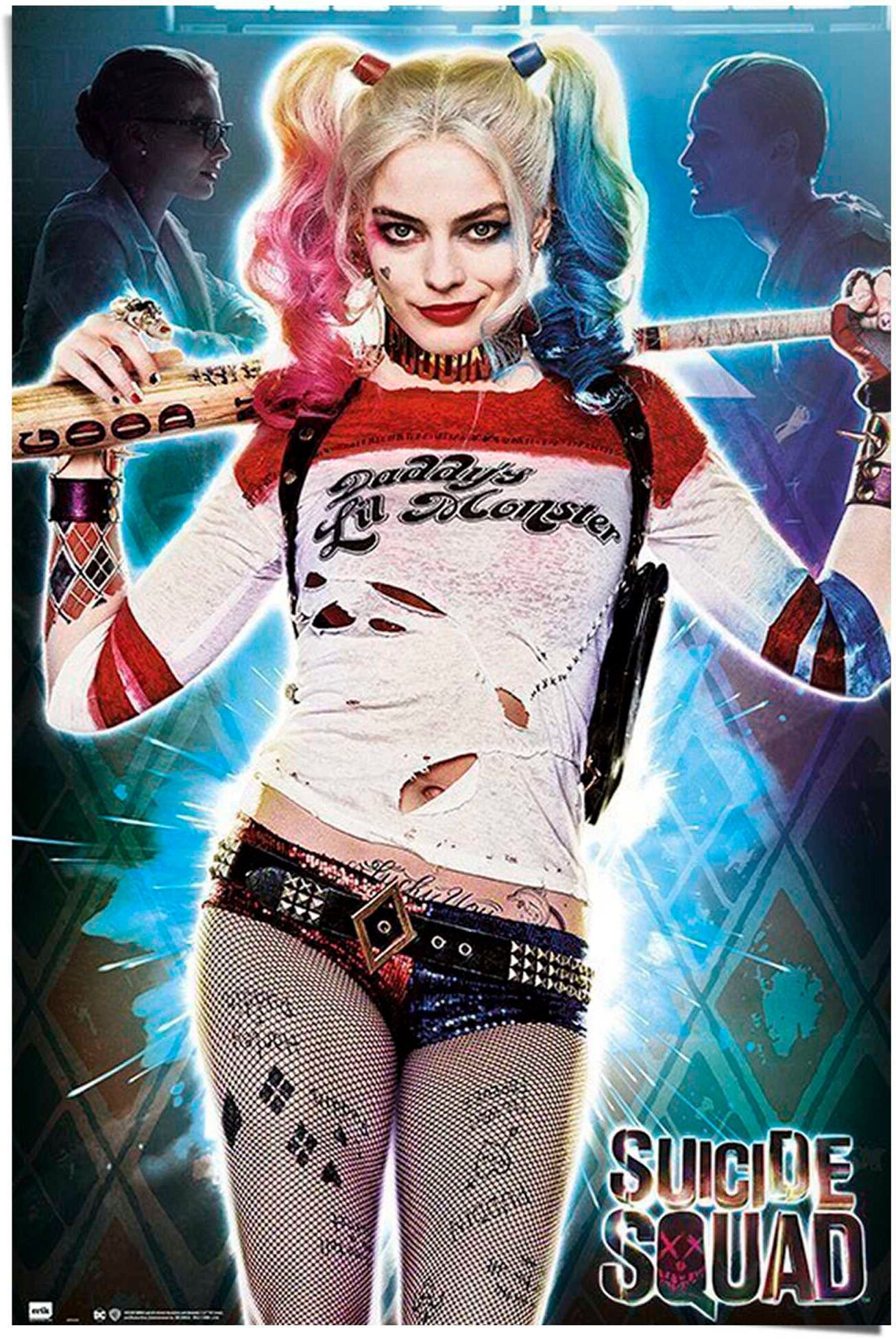 Reinders! Poster REINDERS "Suicide Squad - Harley Quinn", bunt (farbe bild(er): bunt), B:61cm H:91,5cm T:0,1cm, Papier, Bilder, Poster farbe bild(er): bunt B/H/T: 61cm x 91,5cm x 0,1cm