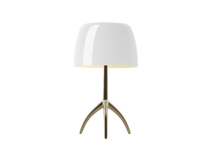 Foscarini Lampe de table Lumiere Grande Dimbar blanc, champagne