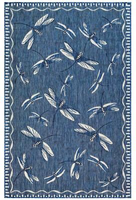 Liora Manne Lush Decor Carmel Dragonfly Indoor/Outdoor Rug