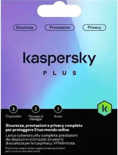 Kaspersky Plus - 1 dispositivo - 1 año
