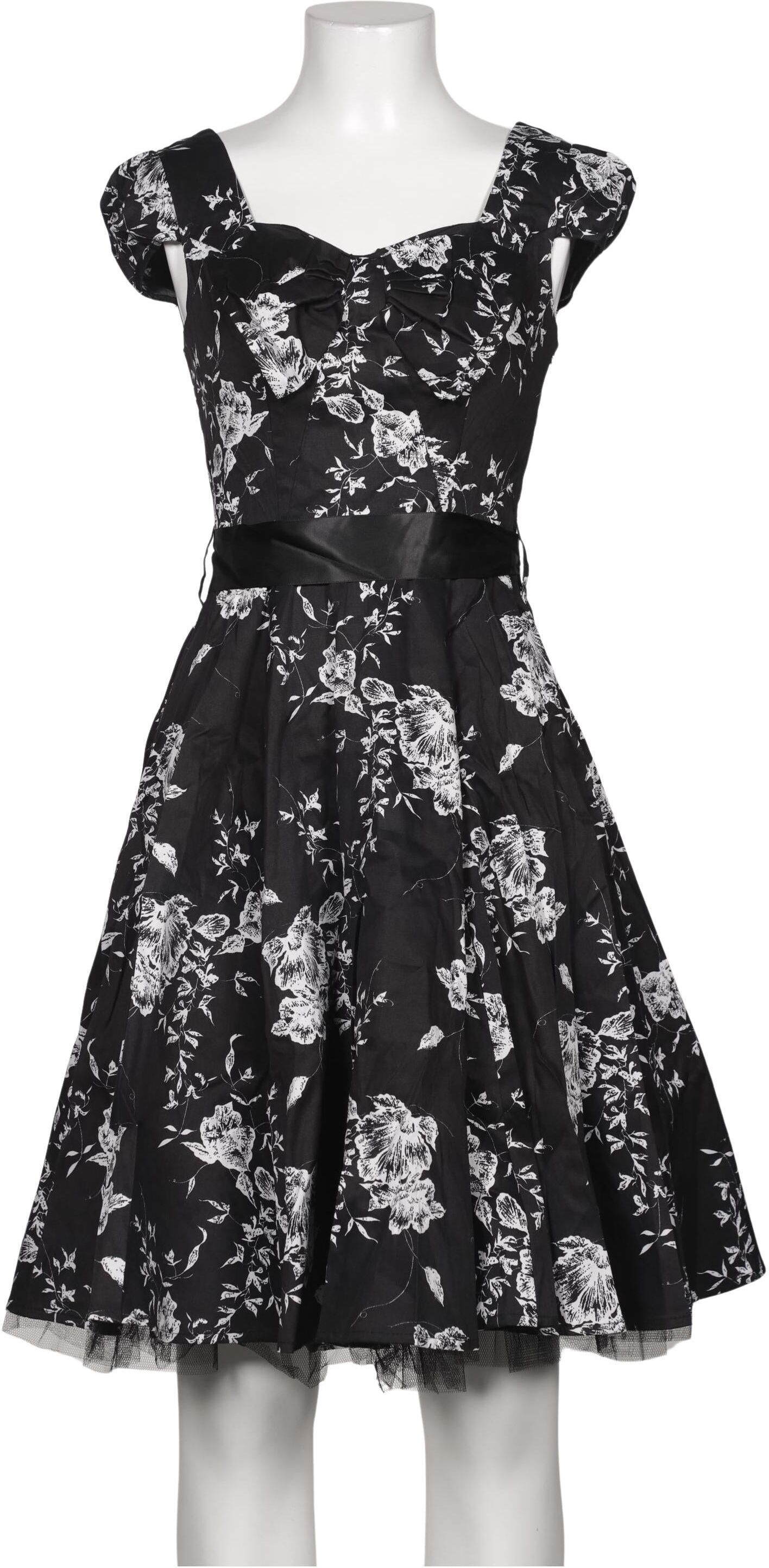 Hearts Roses Damen Kleid, Schwarz, Gr. EU 38, Baumwolle - Second Hand