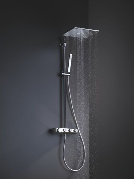 Grohe Euphoria SmartControl 310 Duschsystem 26508000, chrom, Cube Duo, Kopfbrause eckig