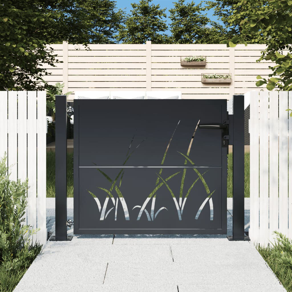 Ophelia & Co. Oliphant Gate Fencing Anthracite 80cm H x 105cm W x 3.9cm D