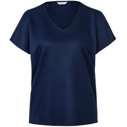 Tchibo - Strukturiertes Shirt - Damen - Gr. S - dunkelblau