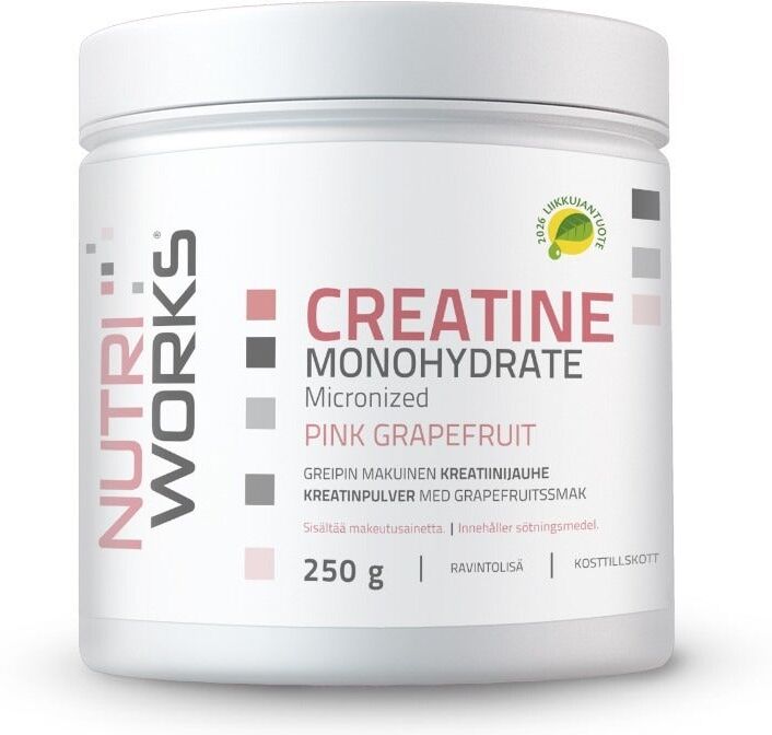 Nutri Works Creatine Monohydrate Pinkki Greippi - 250g