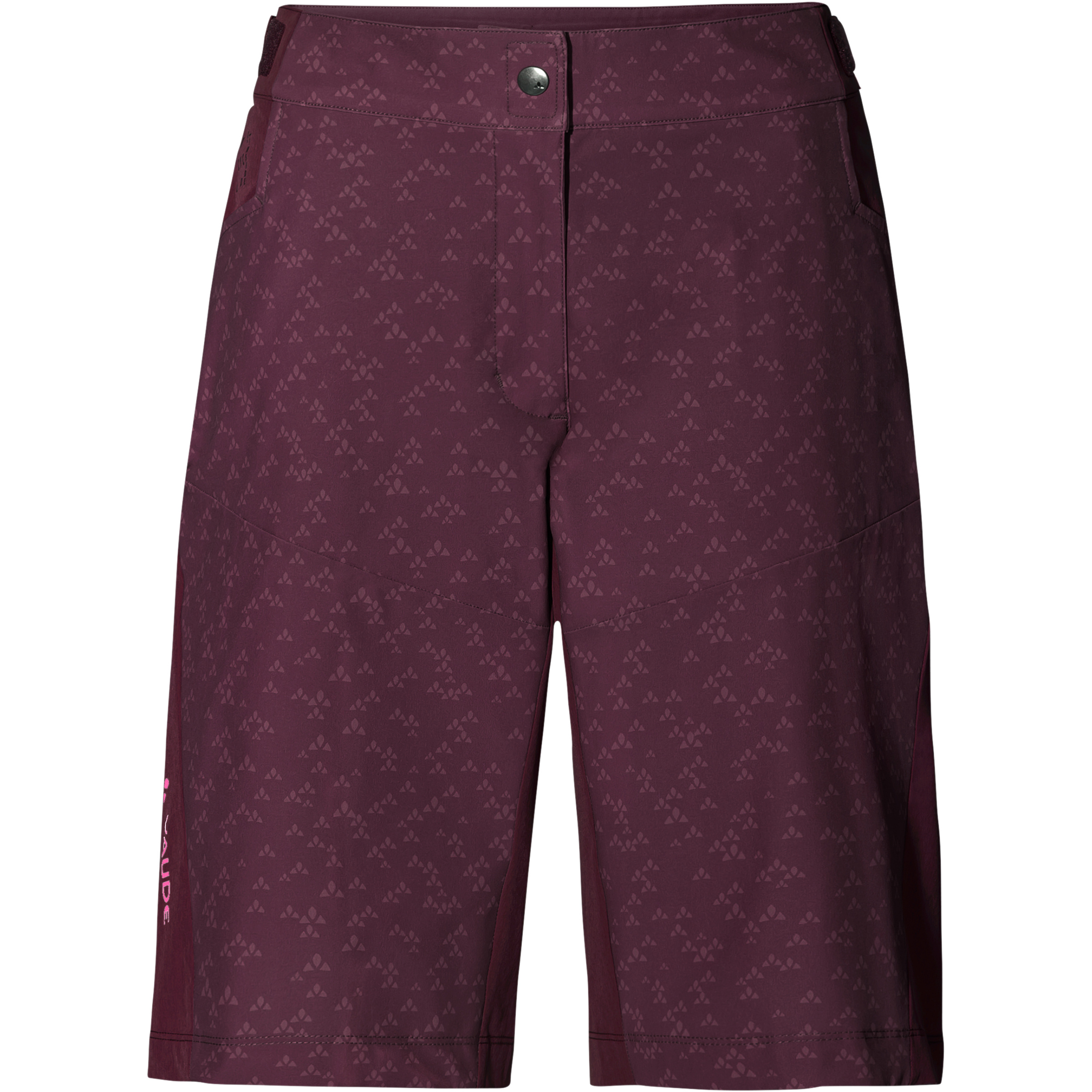 Vaude Ledro Print Radhose kurz Damen Fahrradhose lila Größe XS Mountainbike Elastisch Wasserabweisend