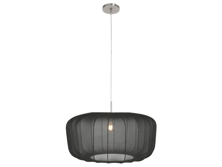 Suspension Tāfeu Type A Ø 60cm Noir/Noir Lin E27