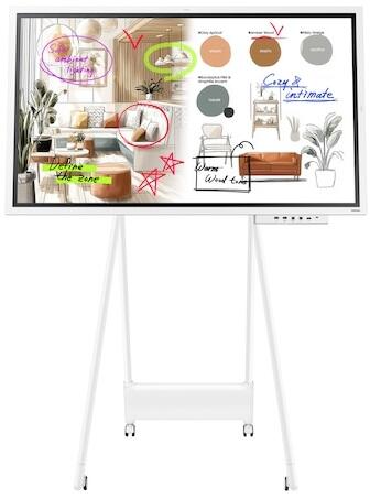 Samsung Flip WM55FX Flipchart 138,7 cm 55 Zoll inkl. STN-WM55R Rollwagen & Tray CY-TF65BFC LH55WMFWBGCXEN+STN-WM55RXEN+CY-TF65BFC