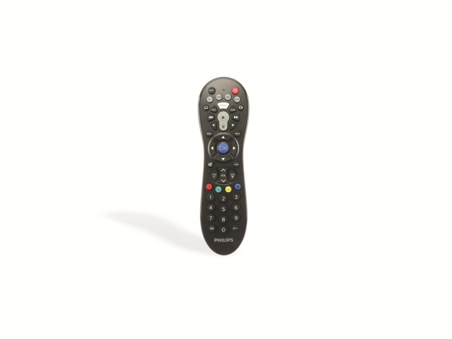 Philips SRP3014/10 Universele Afstandsbediening voor DTV, DVD/Blu-ray, DVR en SAT, Zwart