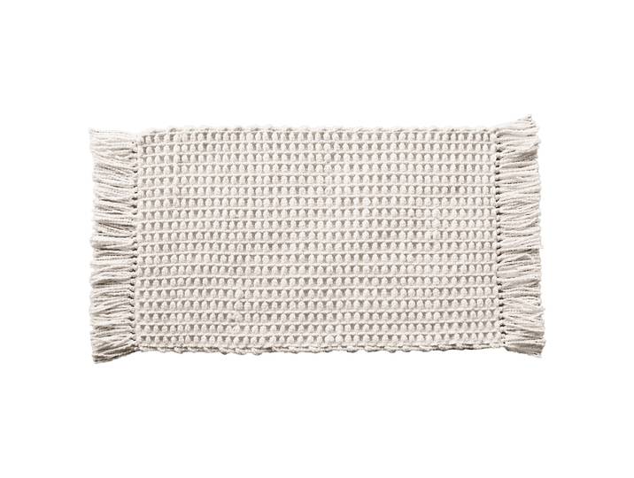 Badematte Madras 70 x 120cm Beige/Altweiß
