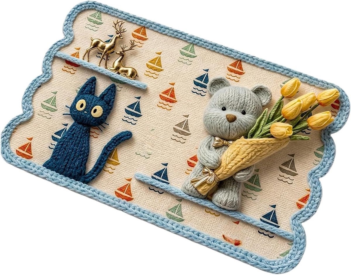 Bruine badmat met snelle wateropname voor badkamer decoratie, 50 x 80 cm