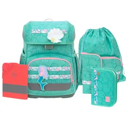 Lässig School Set Light Unique Schulranzenset 5tlg. - Seashell turqouise Koffer24