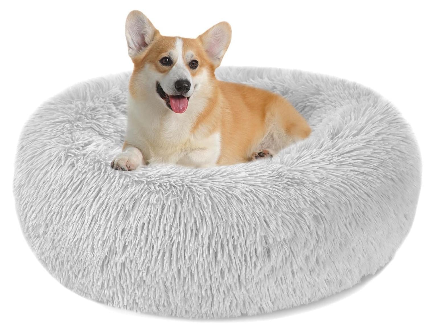 Fluffy Donut Hondenbed voor Kleine en Grote Honden