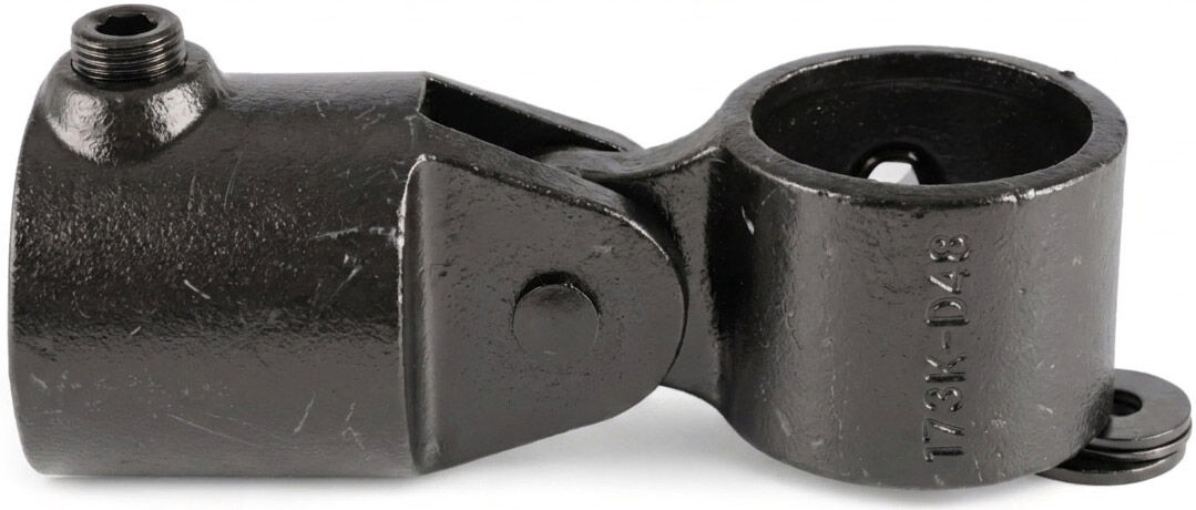 Riggatec Rohrverbinder Gelenkstück Einfach Für 48,3 Mm Rohr Schwarz