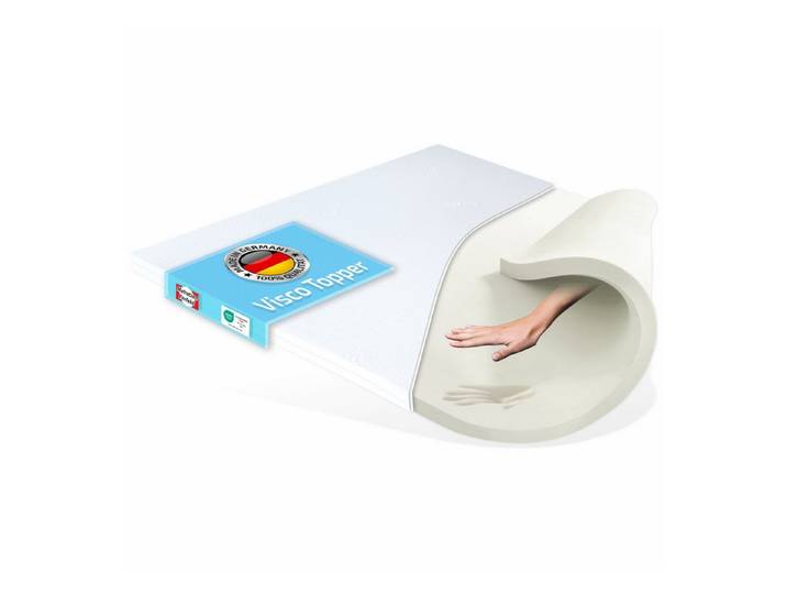 Matratzen Perfekt, Topper Visco Topper Silver Fresh mit antibakteriellem Silber Ionen Bezug, 6.5 cm hoch, Viscoschaum, Viscotopper mit antibakteriellem Silberionen Bezug