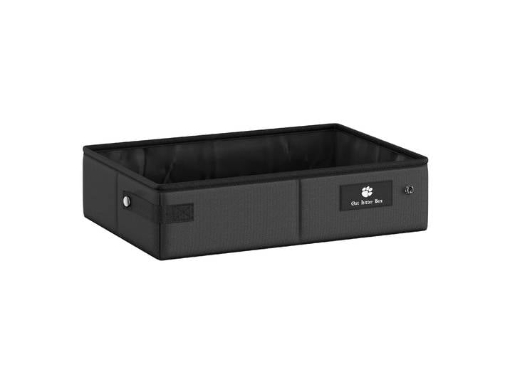 Outdoor Katzentoilette wasserdicht faltbar 40 x 28 cm schwarz