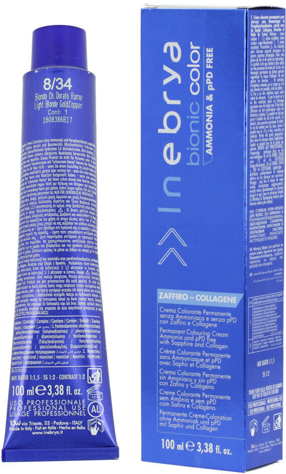 Inebrya Bionic Color Copper 100 ml color 7/34 Blonde Golden Copper