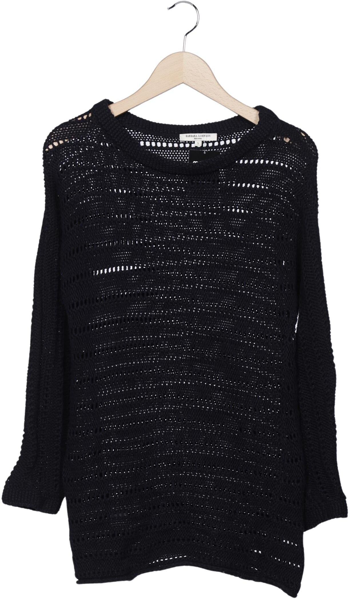 Barbara Lohmann Damen Pullover, Marineblau, Gr. S, Baumwolle - Second Hand
