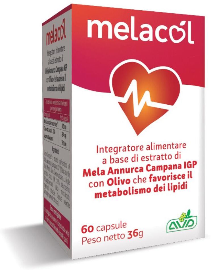 A.V.D. REFORM Srl AVD Melacol 60 Capsule – Integratore Naturale per il Colesterolo
