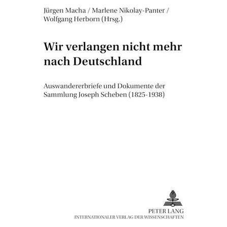 Peter Lang "Wir verlangen nicht mehr nach Deutschl (61511323)