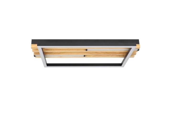 Nettlife Led-Deckenleuchte 32/38/6.8cm, Schwarz, Metall, LED integrated, 20.9x6.8x38 cm, Lampen & Leuchten, LED Beleuchtung, LED-Deckenleuchten
