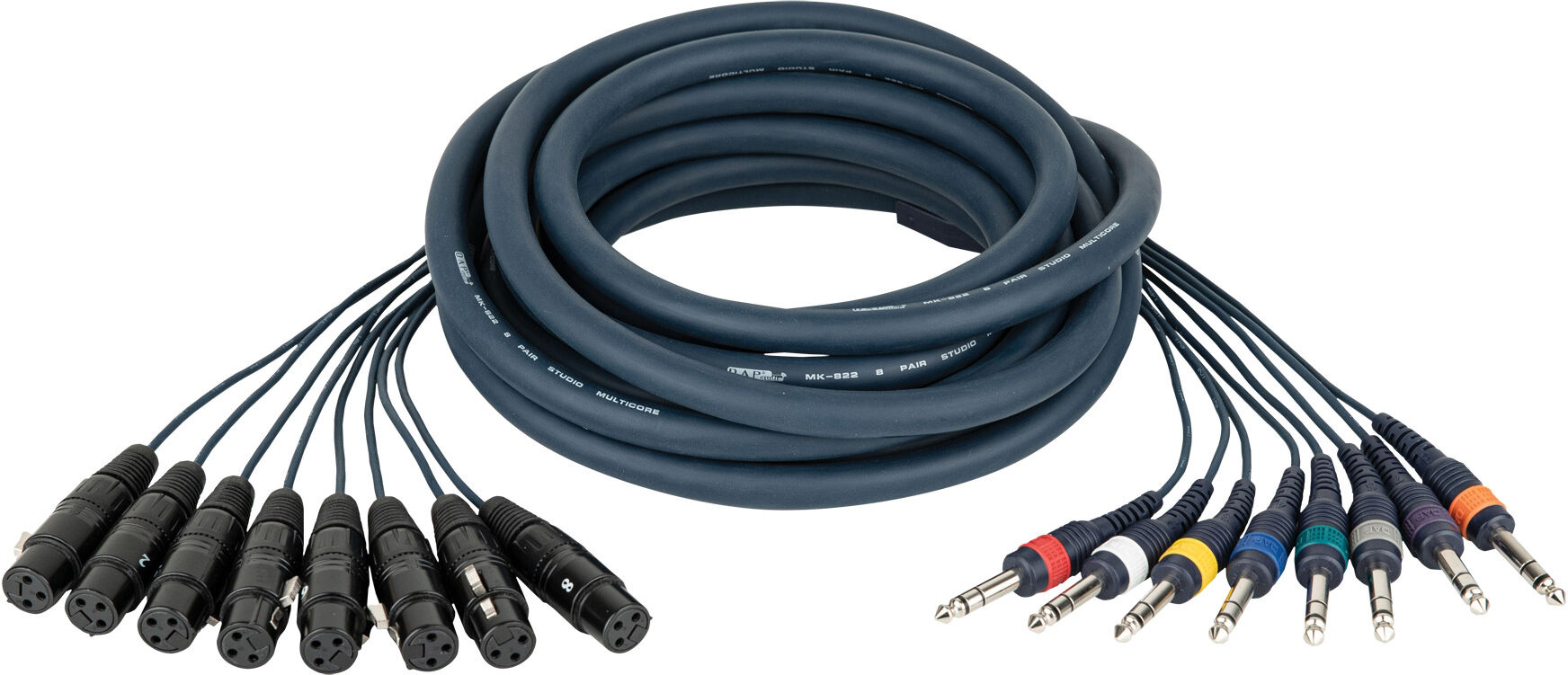 DAP Audio Fl67 – 8 Xlr/f 3p Auf 8 Klinkenbuchsen, Stereo, 6 M