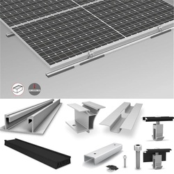 K2 Systems Dome Zero Set Dome Zero auf Flachdach für 8 Module