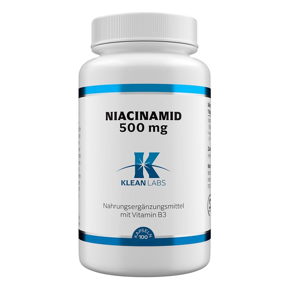 Supplementa GmbH Klean Labs Niacinamid (B3) 500 mg Kapseln 13517207