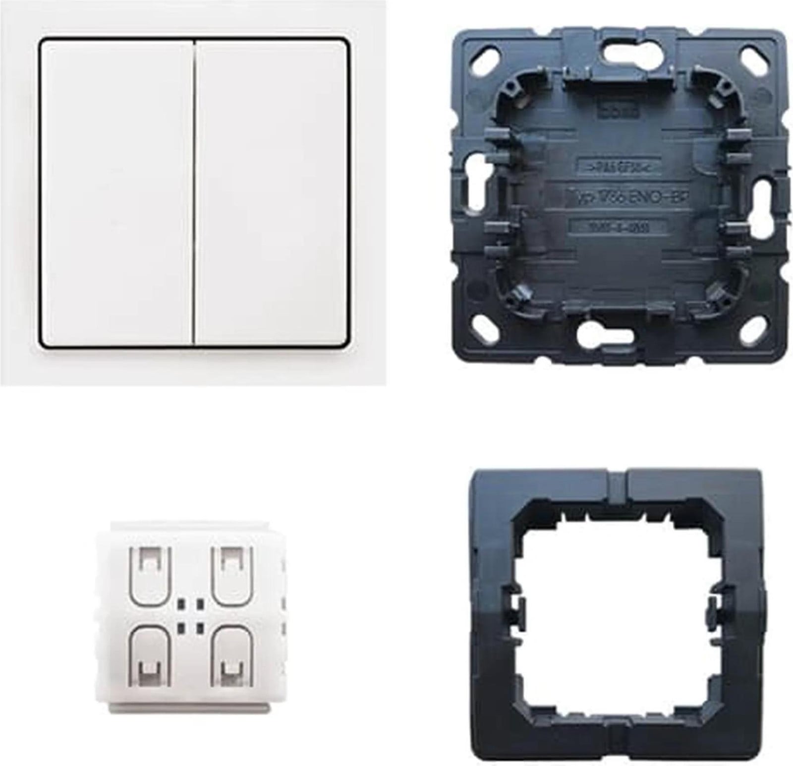Busch-Jaeger Smart Switch complete set future® linear, 4 kanalen, draadloos, studio wit