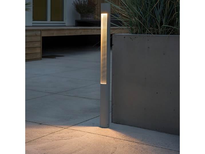 Borne lumineuse LED 8 x 97 x 8cm Blanc/Blanc