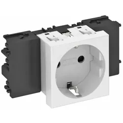 OBO Bettermann Vertr Steckdose 0 Grad, 1-fach STD-D0C RW1