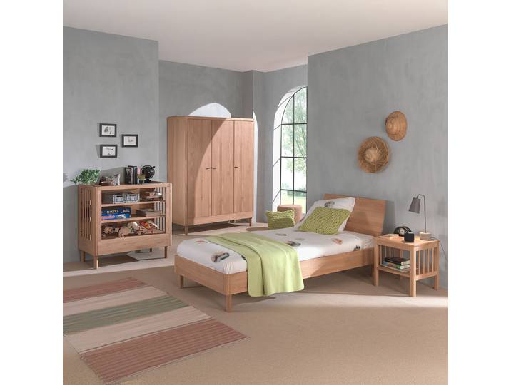 Jugendzimmer 4-teilig - Regal 146cm Braun/Eiche