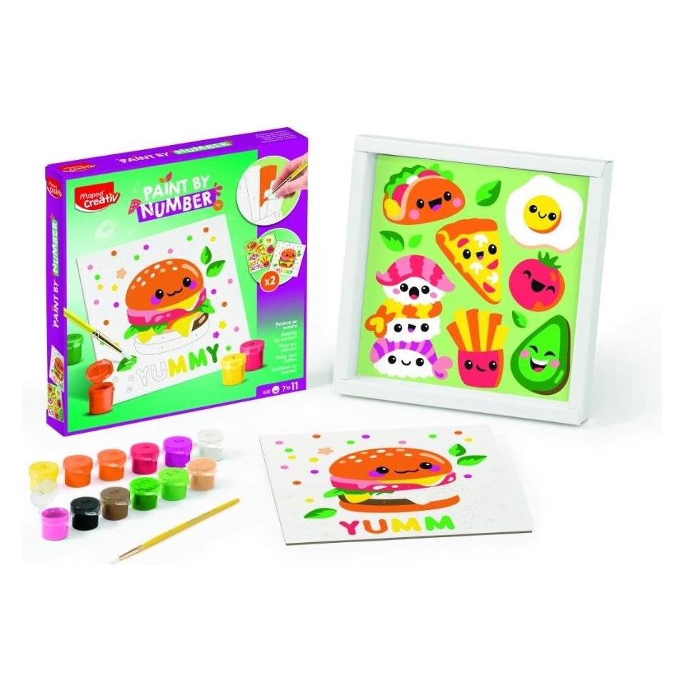 Maped Kreativ-Set Malen nach Zahlen KAWAI FOOD SALTY (907087)